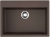 Детальное фото товара: Omoikiri Tedori-68-DC, мойка, гранит, темный шоколад