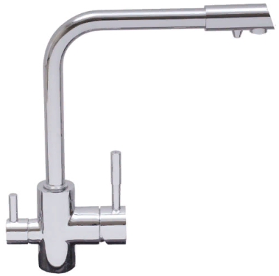 Детальное фото товара: Oulin OL-8073, смеситель, нержавеющая сталь сатин