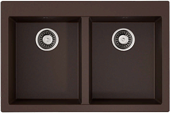 Фото товара: Omoikiri Bosen 80-2-DC, мойка, гранит, темный шоколад