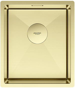 Фото товара: Paulmark NEXT 38 UNI, мойка, нержавеющая сталь, светлое золото