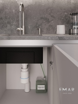 Emar ЕД-405 Satin, дозатор для моющего средства, сатин Детальное фото товара: Emar ЕД-405 Satin, дозатор для моющего средства, сатин