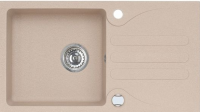 ALVEUS GALAPAGOS 30 GRANITAL BEIGE-G55, мойка, гранит, бежевый (с сифоном 1105296)