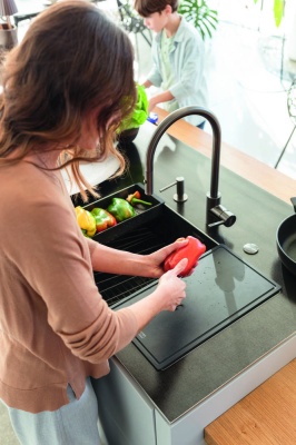 Детальное фото товара: Franke BXM 210/110-68 F-INOX, мойка, нержавеющая сталь, антрацит