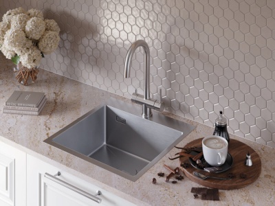 Детальное фото товара: Omoikiri Akisame 51-IN, мойка, нержавеющая сталь 