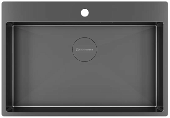 Фото товара: KUCHENSTERN WERK 80, мойка, нержавеющая сталь, вороненая сталь
