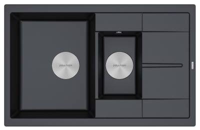 Paulmark FLUGEN 60/1,5, мойка, гранит, черный металлик Paulmark FLUGEN 60/1,5, мойка, гранит, черный металлик