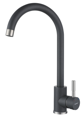 Детальное фото товара: GranFest GF-Z-5410, смеситель, гранит, темно-серый