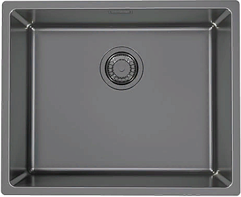 Фото товара: ALVEUS KOMBINO 50 MONARCH ANTRACITE SAT-90, мойка,нерж.сталь, антрацит (в компл. с выпуском без сиф)