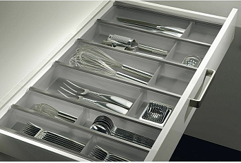 Фото товара: Ninka Cuisio Aqua 900, Innotech Hettich, лоток для столовых приборов, графит