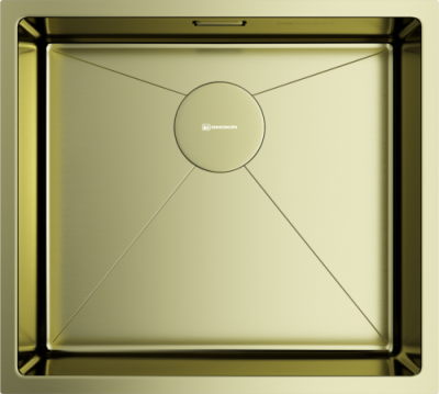 Детальное фото товара: Omoikiri Taki 49-U/IF-LG, мойка, нержавеющая сталь/светлое золото 