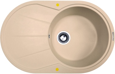 Детальное фото товара: Zigmund & Shtain KREIS OV 770B, мойка, топленое молоко