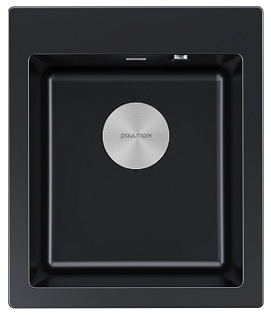 Фото товара: Paulmark KANTE 40, мойка, гранит, черный металлик