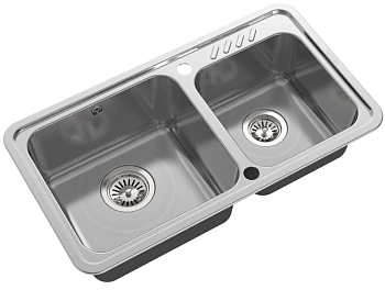 Фото товара: Oulin OL-H9903 (F&P), мойка, нержавеющая сталь сатин
