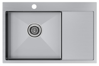 Детальное фото товара: Paulmark KRONER 78F, мойка, нержавеющая сталь брашированная