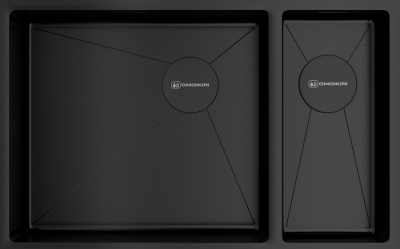 Omoikiri Taki 69-2-U/IF-GB-L Side, мойка, нержавеющая сталь/графит, чаша слева