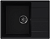 Фото товара: Maunfeld Lacrima 650 MFQS-650B, мойка, гранит, черный