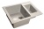 GranFest QUADRO GF-Q-610 K, мойка, мрамор, серый Детальное фото товара: GranFest QUADRO GF-Q-610 K, мойка, мрамор, серый