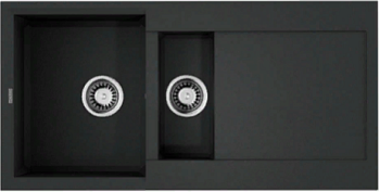Фото товара: Omoikiri Sakaime 100-2 BL, мойка, гранит, черный
