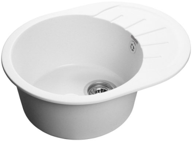 GranFest RONDO GF-R-580 L, мойка, мрамор, иней