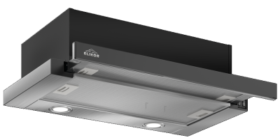 Elikor Интегра GLASS 50Н-400-В2Д  нерж/стекло черное