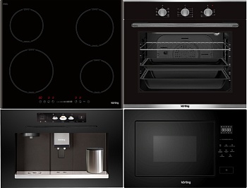 Фото товара: KORTING HI 64540 B + OKB 370 CMX + KMI 827 GN + KCM 9830 BCG