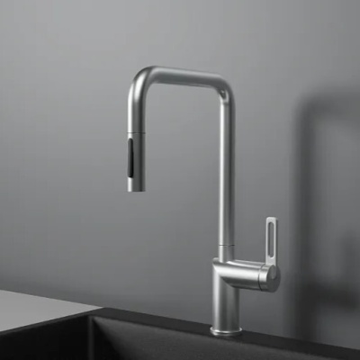 Детальное фото товара: GRANULA 8173 смеситель, гранит, нержавеющая сталь