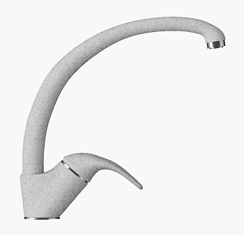 Фото товара: Polygran Высокий, смеситель, светло-серый 314