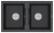 Детальное фото товара: Paulmark TANDEM 80/2, мойка, гранит, черный