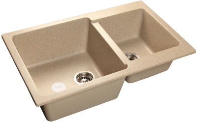 GranFest PRACTIK GF-P-780 K, мойка, мрамор, песочный