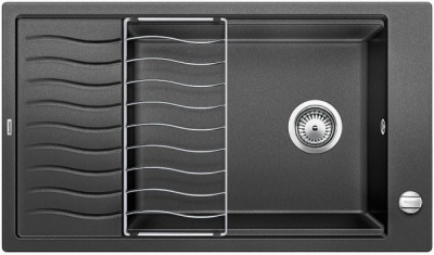 Blanco Elon XL 8S, мойка, гранит, антрацит с клапаном-автоматом