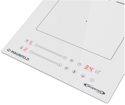 Maunfeld CVI292S2BWH Inverter Детальное фото товара: Maunfeld CVI292S2BWH Inverter индукционная поверхность