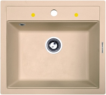 Zigmund & Shtain PLATZ 560, мойка, топленое молоко Фото товара: Zigmund & Shtain PLATZ 560, мойка, топленое молоко