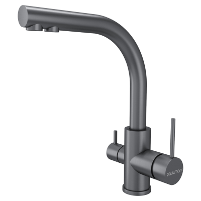 Детальное фото товара: Paulmark ESSEN, смеситель, серый матовый