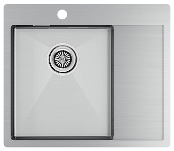 Фото товара: Paulmark KRONER 59F, мойка, нержавеющая сталь брашированная, левая