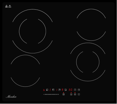 Детальное фото товара: Monsher MHE 6022 стеклокерамическая поверхность