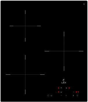 Фото товара: LEX EVI 430A BL индукционная поверхность