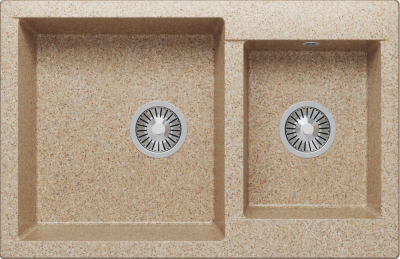 Детальное фото товара: Polygran BRIG-772, мойка, мрамор, песочный 302
