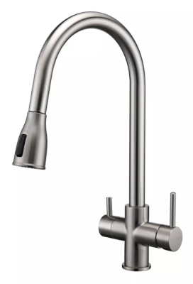 Детальное фото товара: Paulmark LANGE, смеситель, брашированная сталь