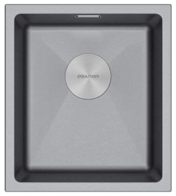 Детальное фото товара: Paulmark LUMI 41UNI, мойка, гранит, серый металлик