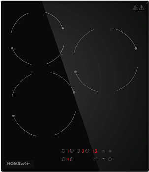 Фото товара: HOMSair HVС43BK стеклокерамическая поверхность