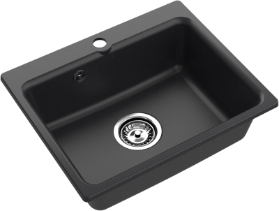 Детальное фото товара: ЭкоМ М-520, мойка, мрамор, черный