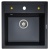 Ecoshtein PLATZ 515, мойка, гранит, черный Детальное фото товара: Ecoshtein PLATZ 515, мойка, гранит, черный