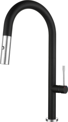 Rivelato ASTI 3972500 nero/cromo, смеситель, гранит, черный/хром