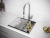 Paulmark LUMI 45UNI-SKEW, мойка, гранит, бежевый Детальное фото товара: Paulmark LUMI 45UNI-SKEW, мойка, гранит, бежевый