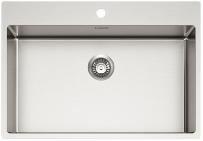 ALVEUS NOX 130 BRS, мойка, нержавеющая сталь (в комплекте с интегрированным сифоном)