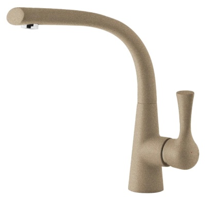 Детальное фото товара: GranFest 3723, смеситель, мрамор, песочный