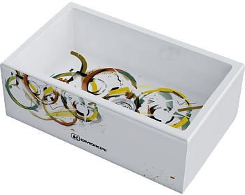 Фото товара: Omoikiri Mikura 76-Tokyo 3, мойка, керамика, белый