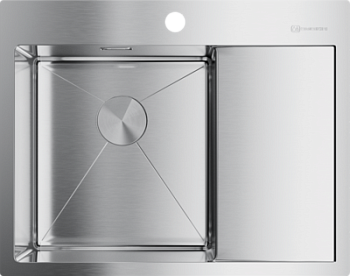 Фото товара: Omoikiri Akisame 65-IN-L, мойка, нержавеющая сталь, чаша слева