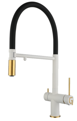 Rivelato ADRIA 1523517 brina/oro, смеситель, гранит, иней/золото