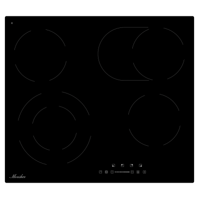 Детальное фото товара: Monsher MHE 6013 стеклокерамическая поверхность